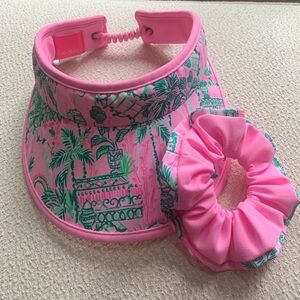 Lilly Pulitzer Visor and Scrunchie  NWOT